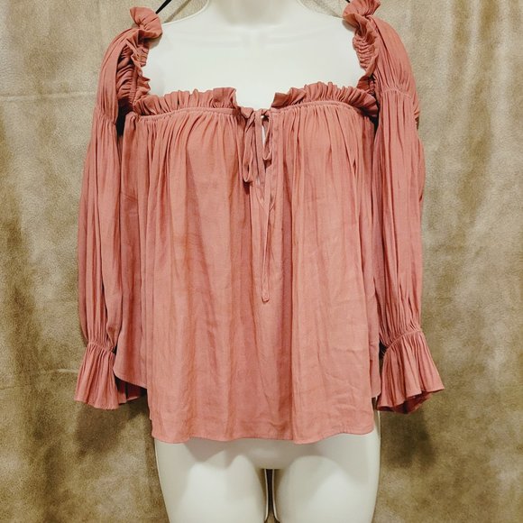 Boho Cold Shoulder Pirate top - Picture 2 of 4